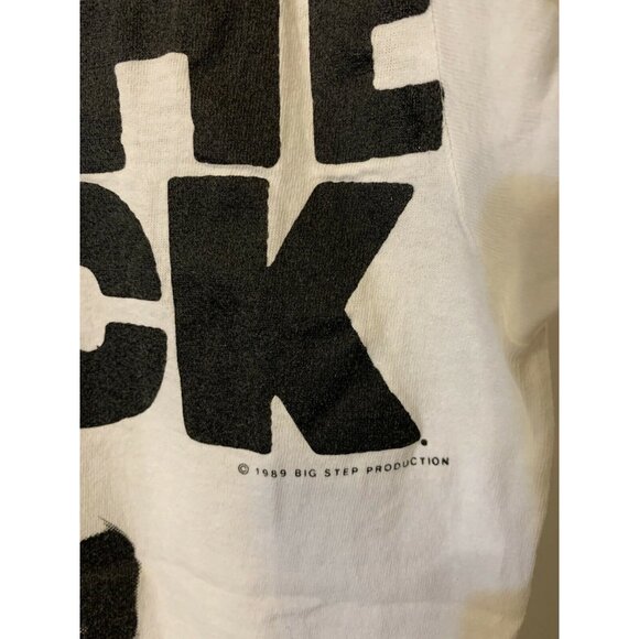 Vtg 90s NEW KIDS ON THE BLOCK Concert Band T Shirt Sz L 1989 Thin Screen Stars - Picture 8 of 9